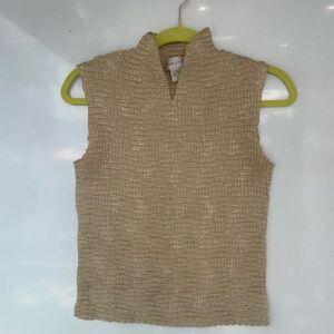 Vintage gold patterned top